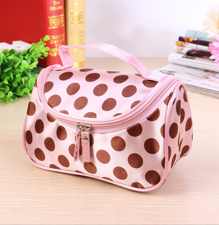 Cute peach heart Korean fashion clutch bag handbag bag wash bag cosmetic bag rose red black