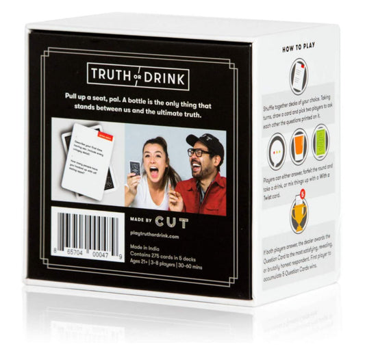 Creativity Truth Or Drink Party Game Card