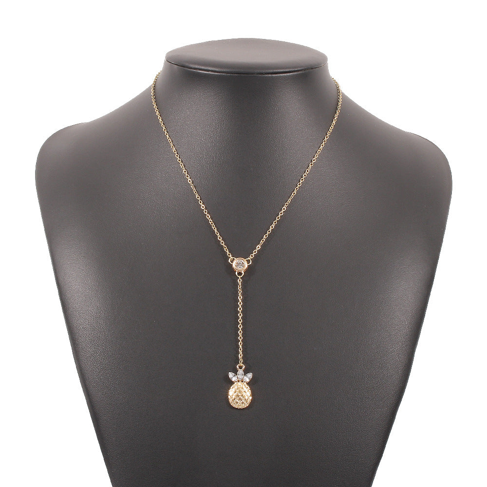 Sweet Pineapple Y-Chain Necklace