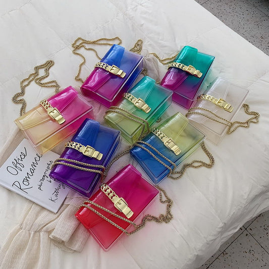 Women's Fashion Small Fragrance Transparent Bag