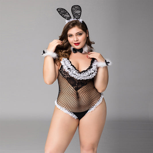 Plus Size Sexy Bunny Girl Lingerie
