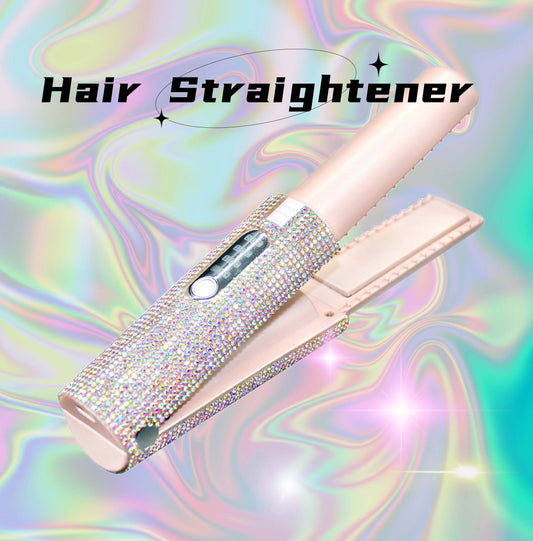 2-In-1 Electric USB Hair Straightening Brush Straightener Brush Multifunctional Comb Straightening Styler Hair Curler