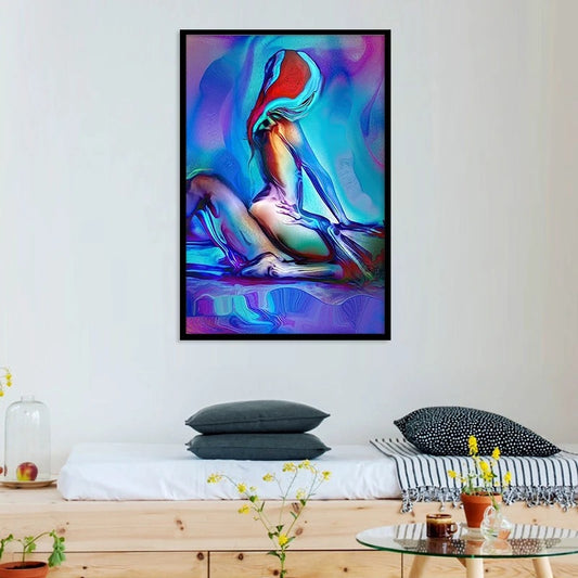 Abstract Colorful Woman Home Wall Decoration Painting