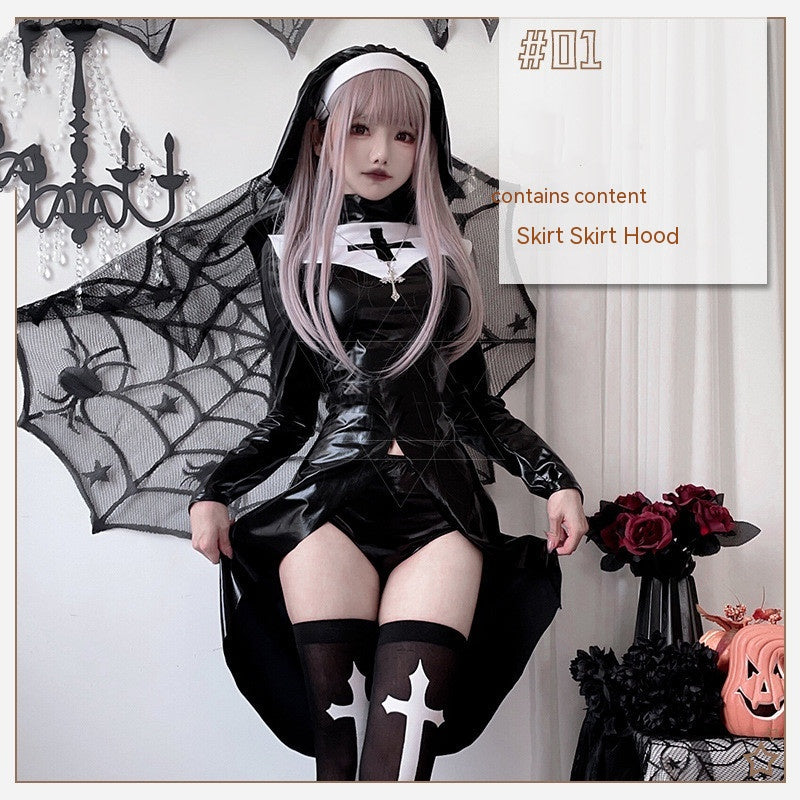Sexy Vampire Nun Goth Costume