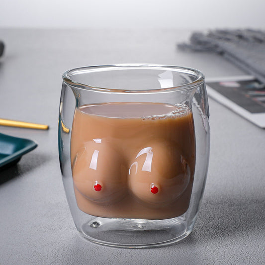 Double Wall Insulated Boobs Glass