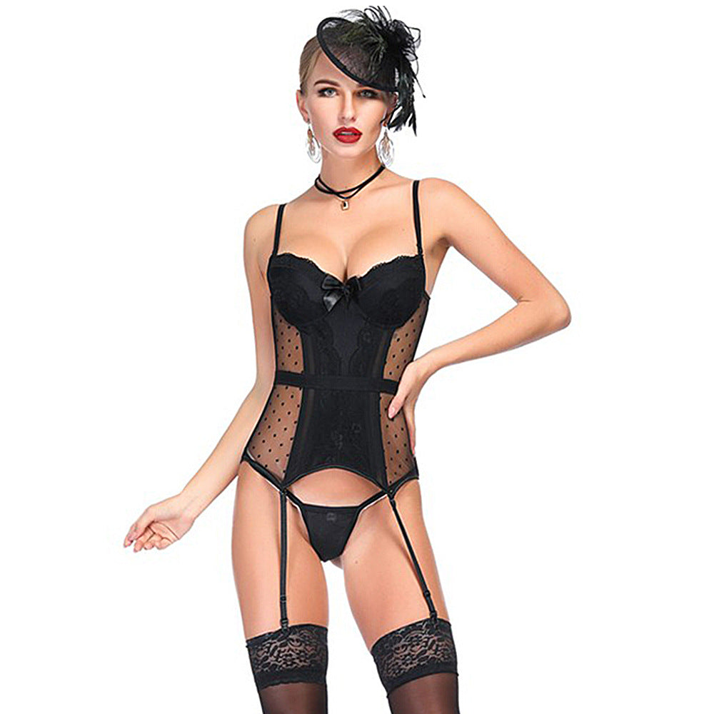 Sexy waist and chest support suit