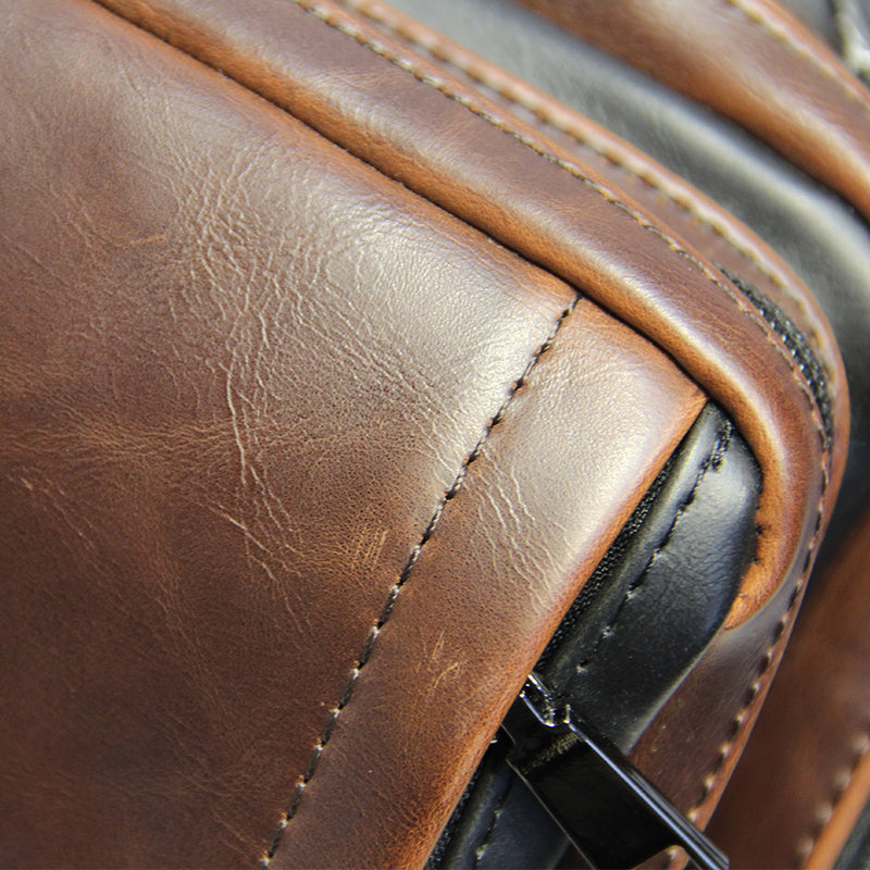 Men's leather leisure waist bag