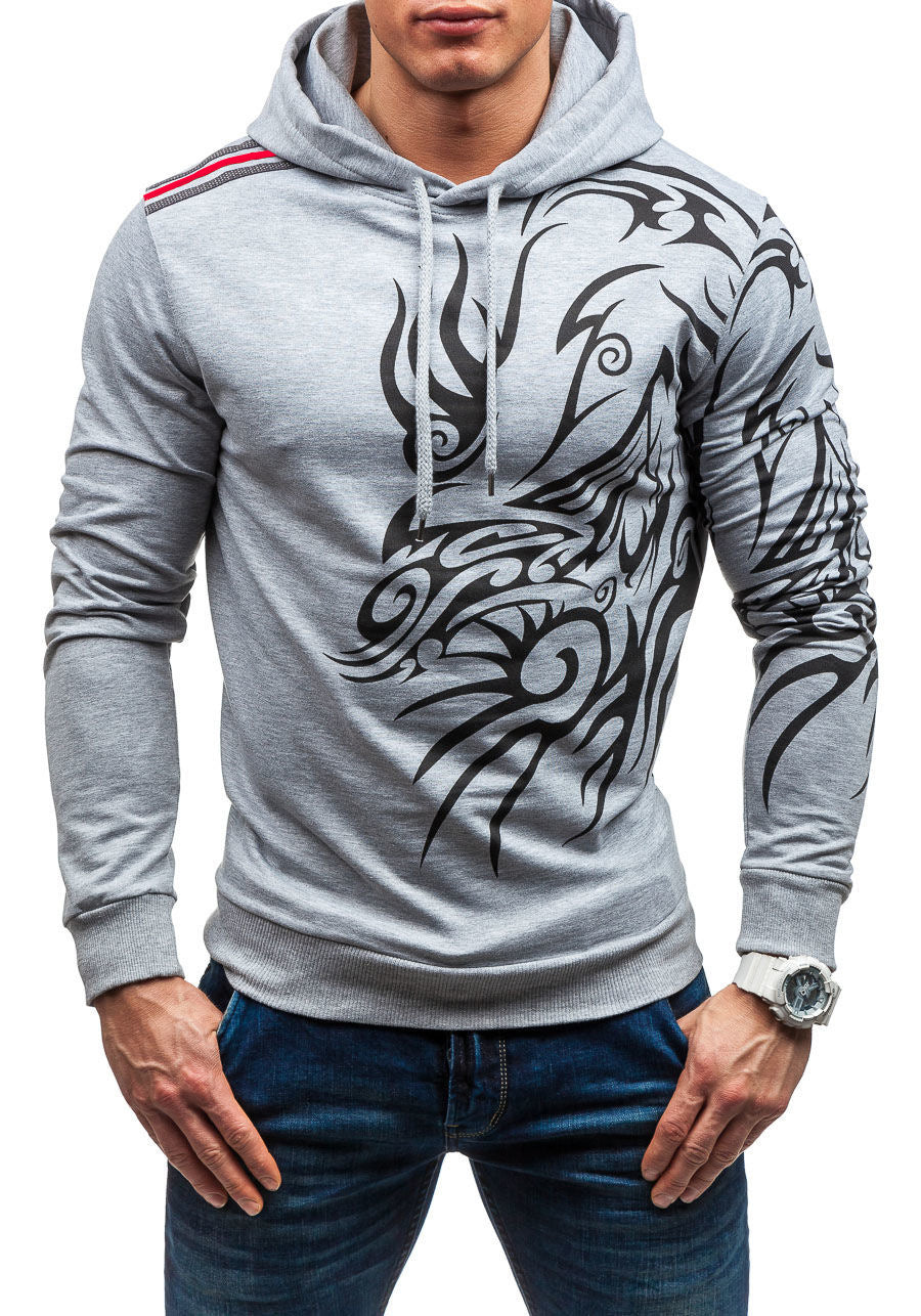 Dragon print hoodie