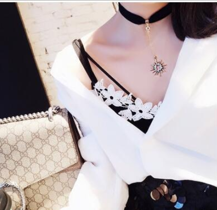 The same paragraph Swan neck star clavicle neck strap Neck jewelry CHOKER necklace female