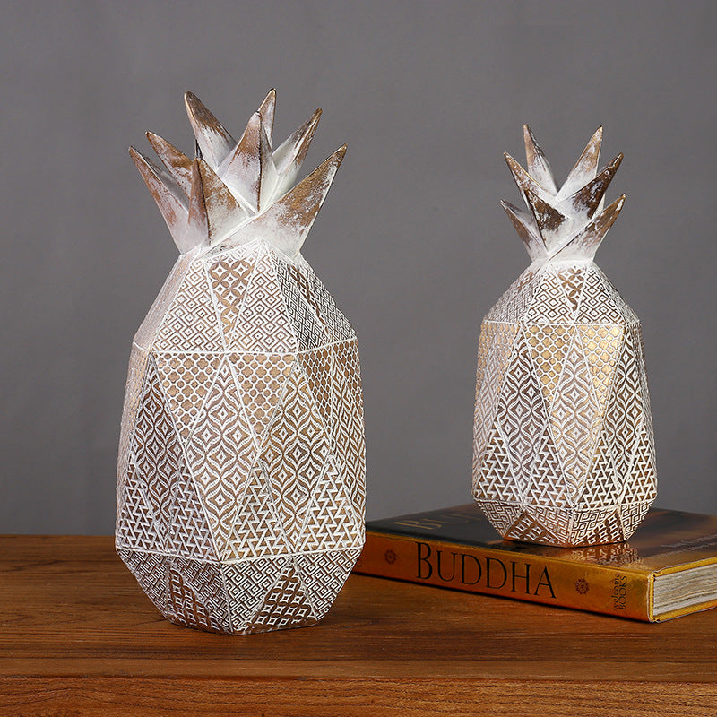 Geometric Pineapple Pear Apple Home Accents