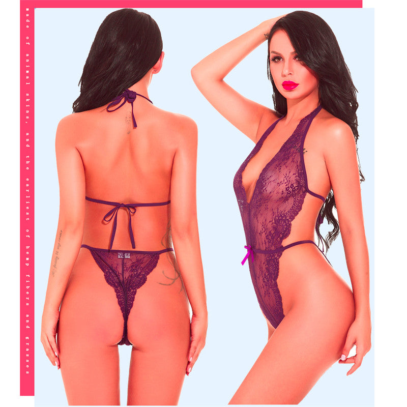 Sexy lingerie European and American bodysuit