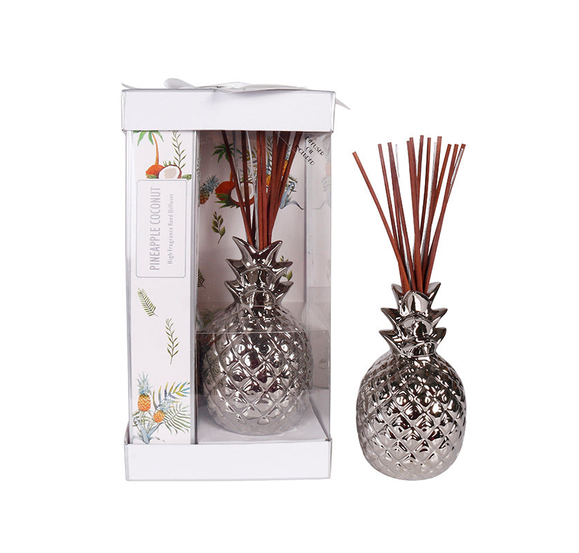 Pineapple ceramic bottle without fire fragrance