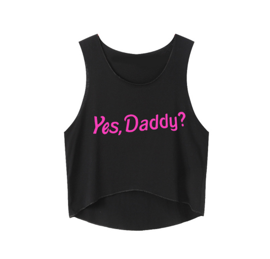 Yes Daddy Crop Tank Top