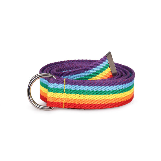 Double Loop D-shaped Rainbow Ribbon