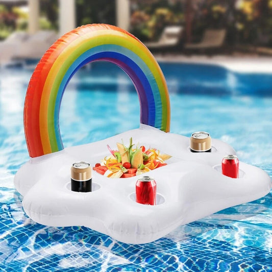 Inflatable Rainbow Cloud Floating Bar