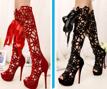 Large - size European and American century classic nightclub cave style high heel sandals.