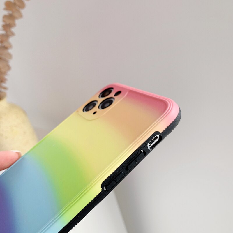 Rainbow line phone case