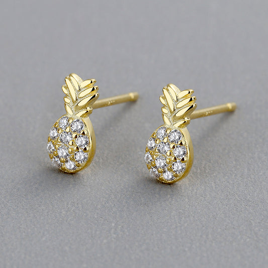 Pave Pineapple Earrings