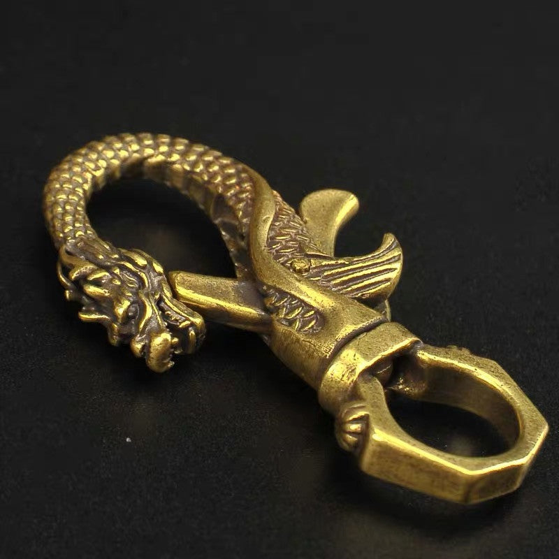 Chinese Style Copper Decoration Pure Copper Faucet Keychain