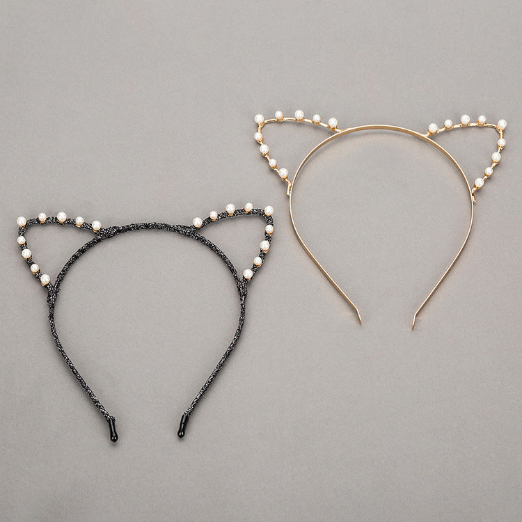 Pearl Cat Ears Hair Band