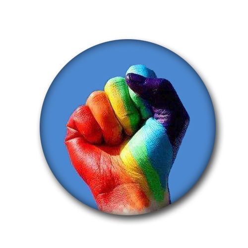 Rainbow Badge Anti-Discrimination Medal Gay Marriage Equality Sign Jewelry Brooch