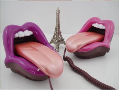 Telephone Sexy Red Lip Phone Fashion Big Mouth Phone Red Lip Love Phone