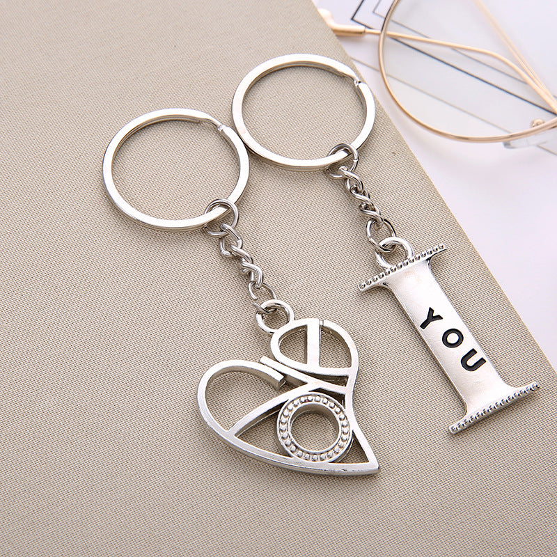 Couple Keychain Cupid Key Pendant Hot-selling Small Gift