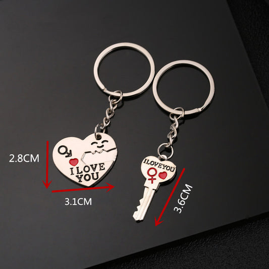 Couple Keychain Cupid Key Pendant Hot-selling Small Gift