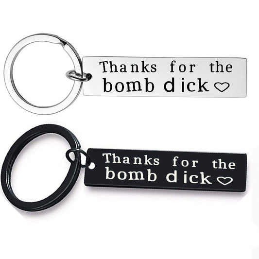 Couple Funny Creative Stainless Steel Keychain