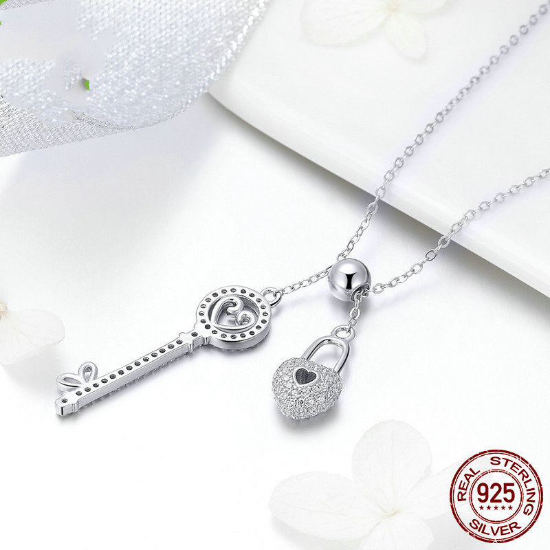 love series European and American fashion s925 sterling silver couple necklace