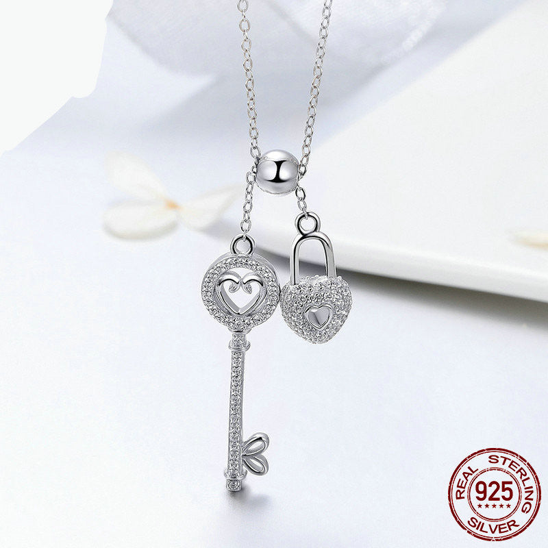 love series European and American fashion s925 sterling silver couple necklace