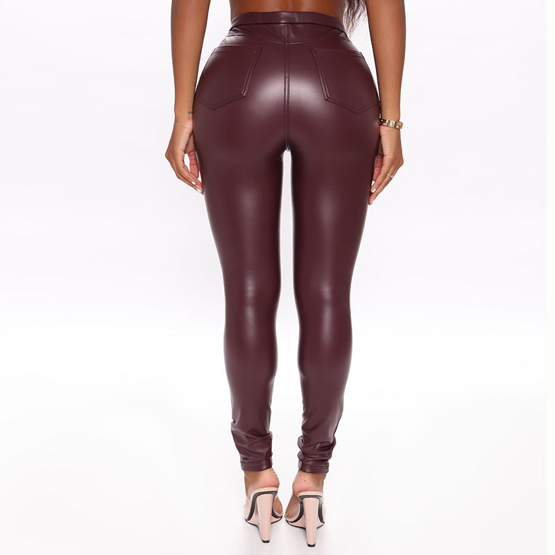 New Autumn And Winter Sexy Nightclub High Waist Tight Fitting Hip Bottoming Trousers