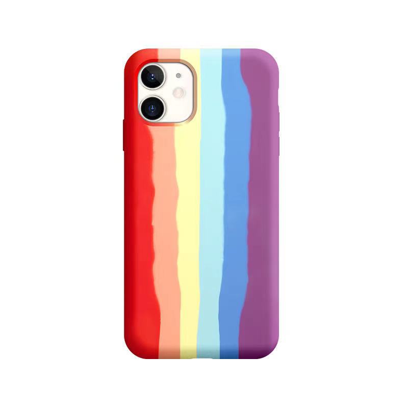Compatible with Apple , Phone Case 11 Rainbow Liquid Shell Apple