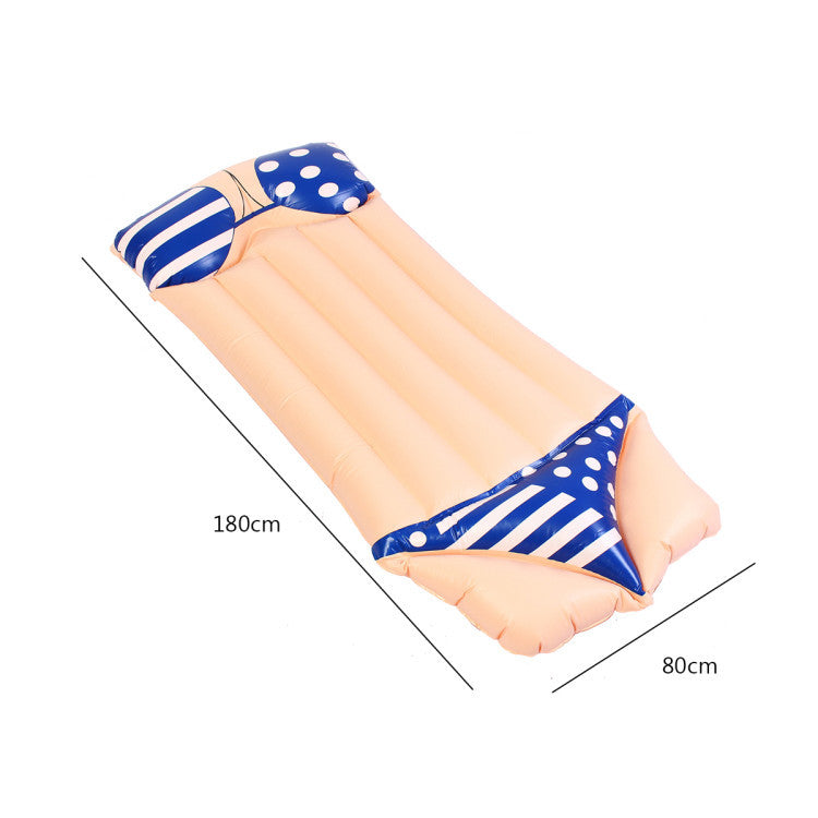 Inflatable Bikini Floating Row Floating Bed