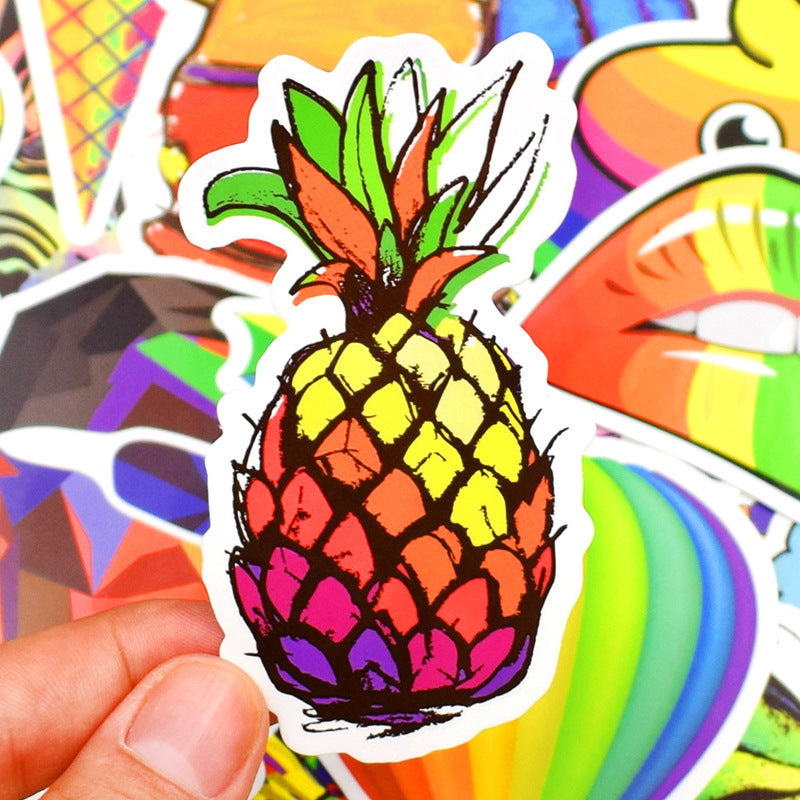 50 Rainbow Stickers