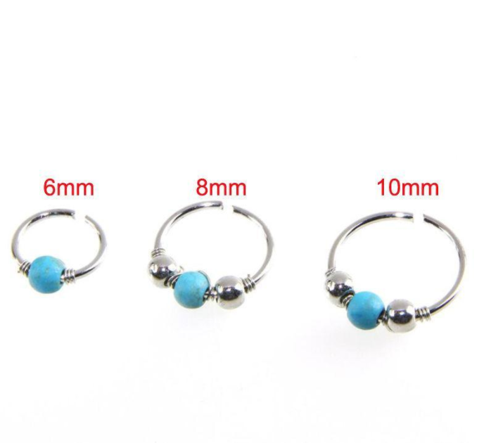 Body Piercing Turquoise Nose Ring Piercing Jewelry