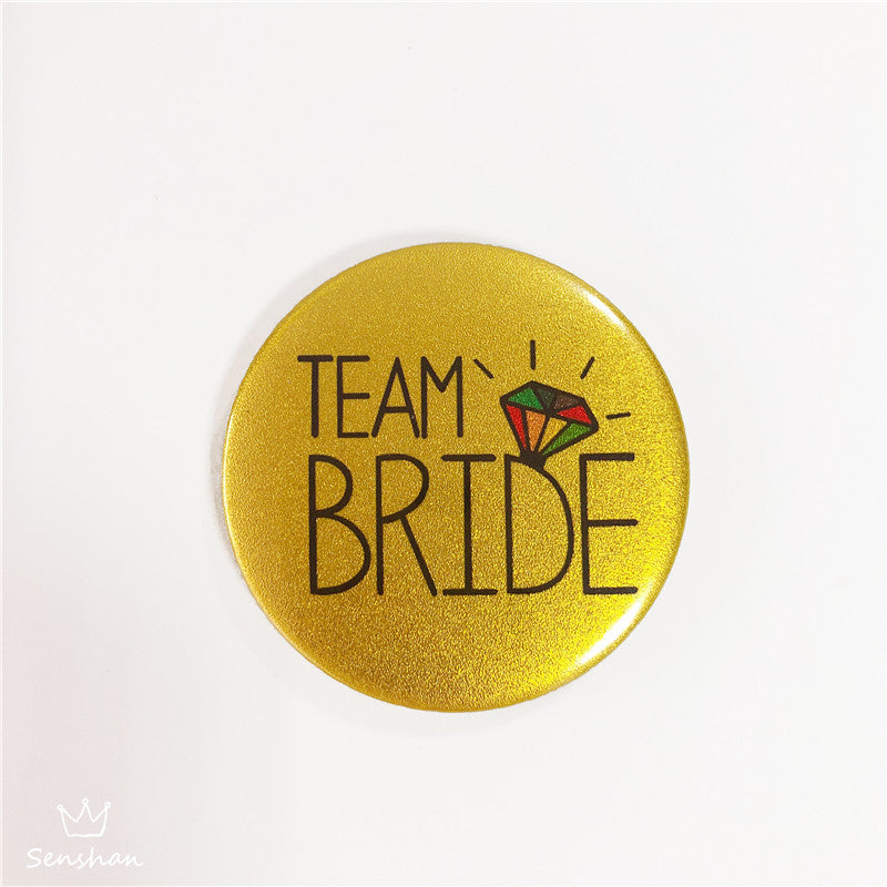 Rose Gold Teambride Badge, Bridal Etiquette Strap, Bachelor Party Bride To Be Strap