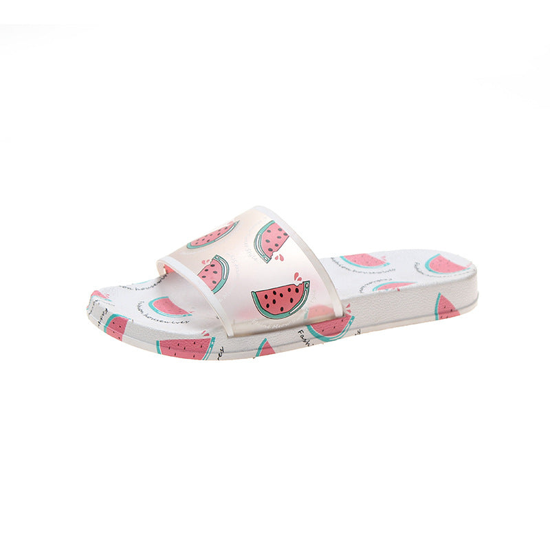 New Style Slippers Female Cute Style Fruit Slippers Summer Plastic Non-Slip
