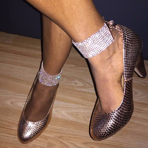 Sexy Nightclub Flash Diamond Anklet Nightclub A Diamond Widened Anklet