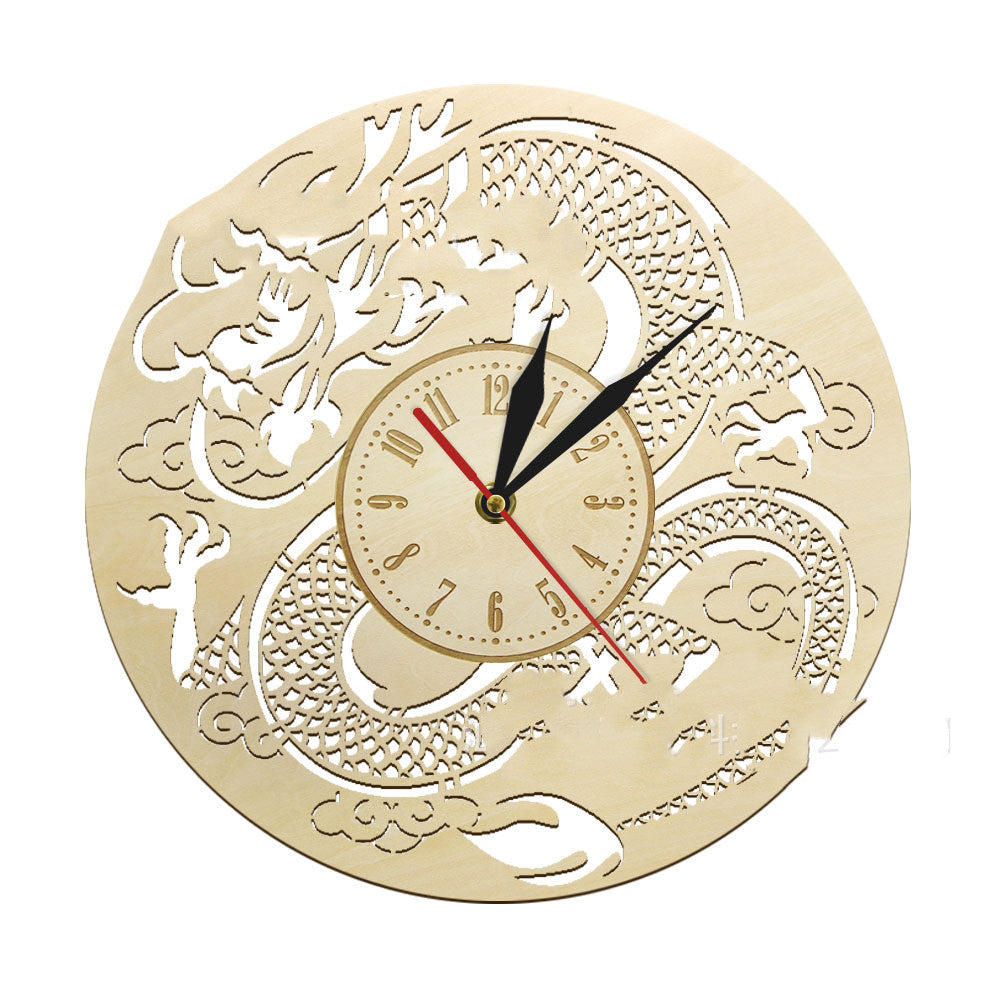 Modeling Wall Clock Modern Chinese Dragon Art Wall Decoration Wall Clock