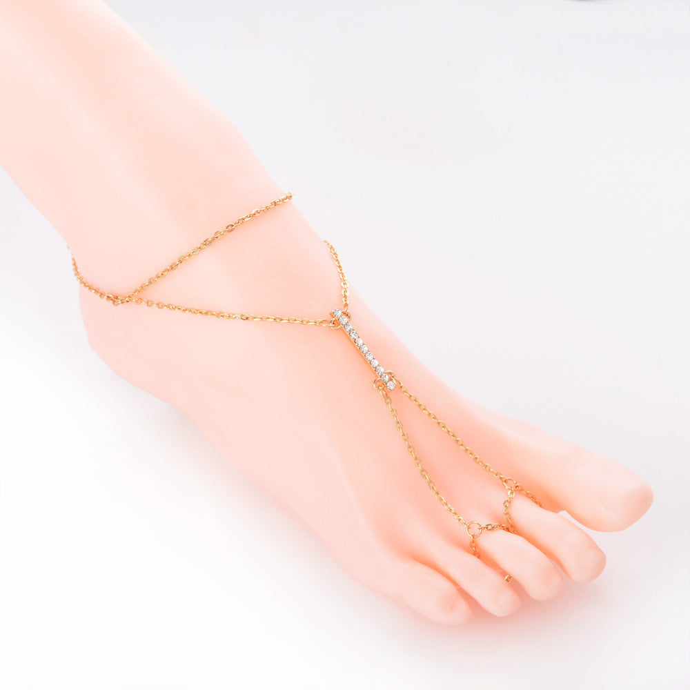 Simple Jewelry Full Diamond Fashion Choker Anklet