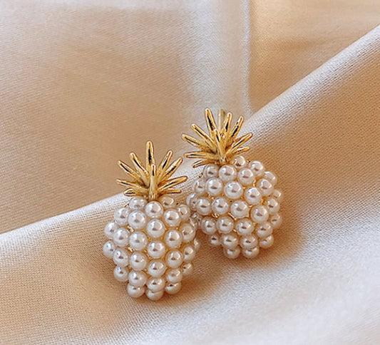 Pineapple Starfish Pearl Earrings