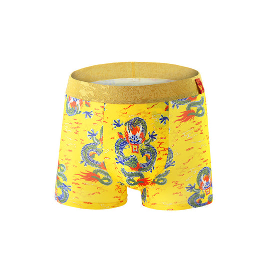 Dragon print boxer shorts
