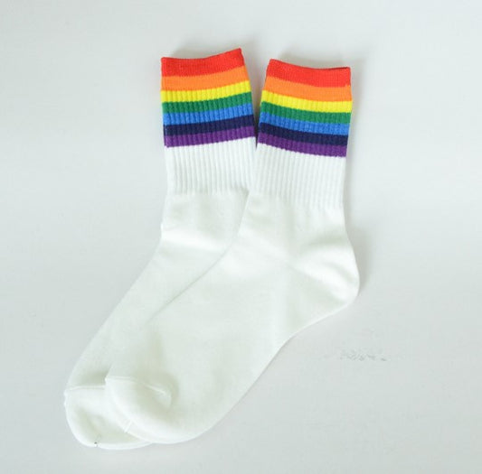 Rainbow cotton socks