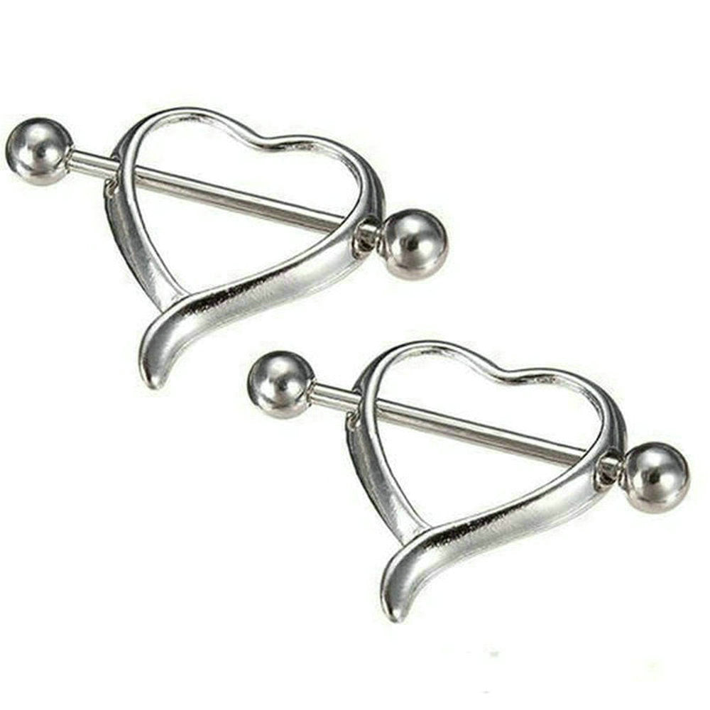 Nipple Nail Stainless Steel Love Breast Ring Body Puncture