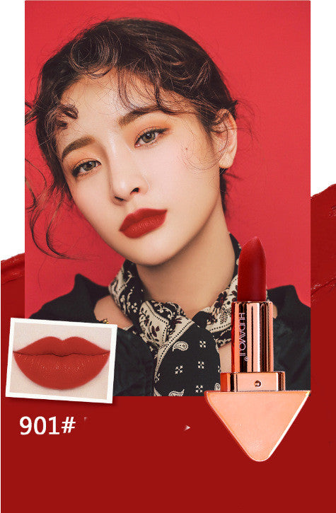 Fashion Gold Mouth Matte Lipstick Makeup Velvet Red Lip Gloss Waterproof Longlasting Korean Cosmetic