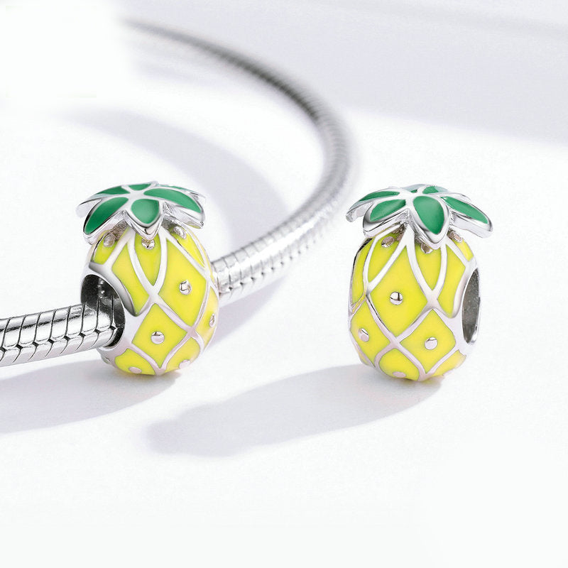 Fashion Simple S925 Silver Pineapple Bracelet Beaded
