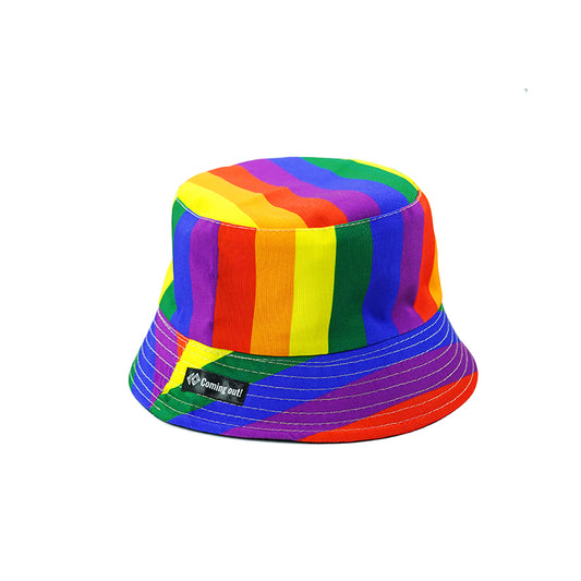 Fisherman Hat Six-color Rainbow Hat LGBT Basin