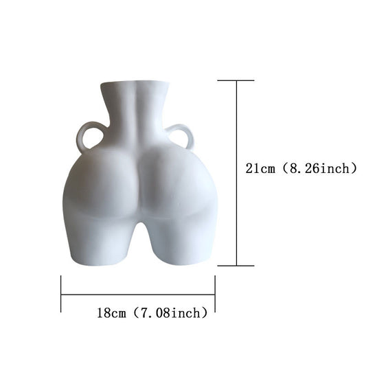 Creative Human Butt Modeling Resin Vase