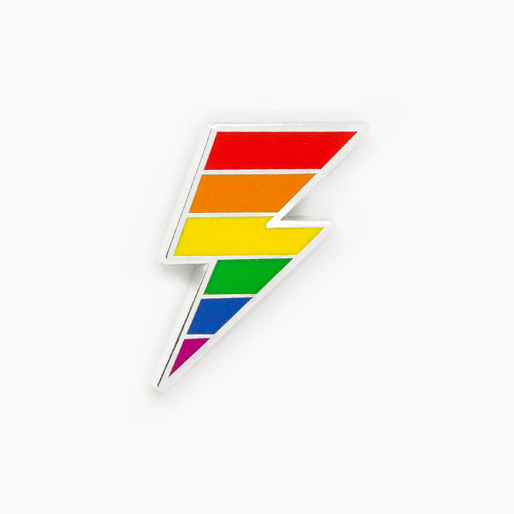 Rainbow LGBT Gay Enamel Metal Badge Brooch
